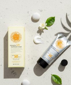 Alternative view of 3W Clinic Intensive UV Sunblock Cream - 70ml | SPF 50+ PA+++ | Long-Lasting Moisture & Makeup Base | Original Korean Skincare