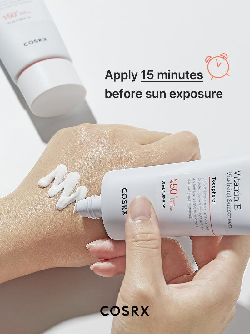 COSRX Vitamin E Vitalizing Sunscreen SPF 50+ PA+++ - 50ml | High Protection & Antioxidant Rich | Original Korean Sunscreen - Image 5